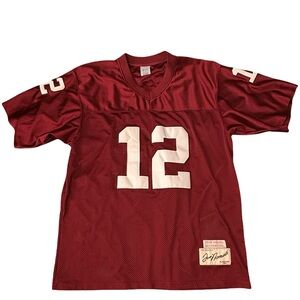 Joe Namath #12 True School Authentics
Alabama Crimson football jersey Throwback